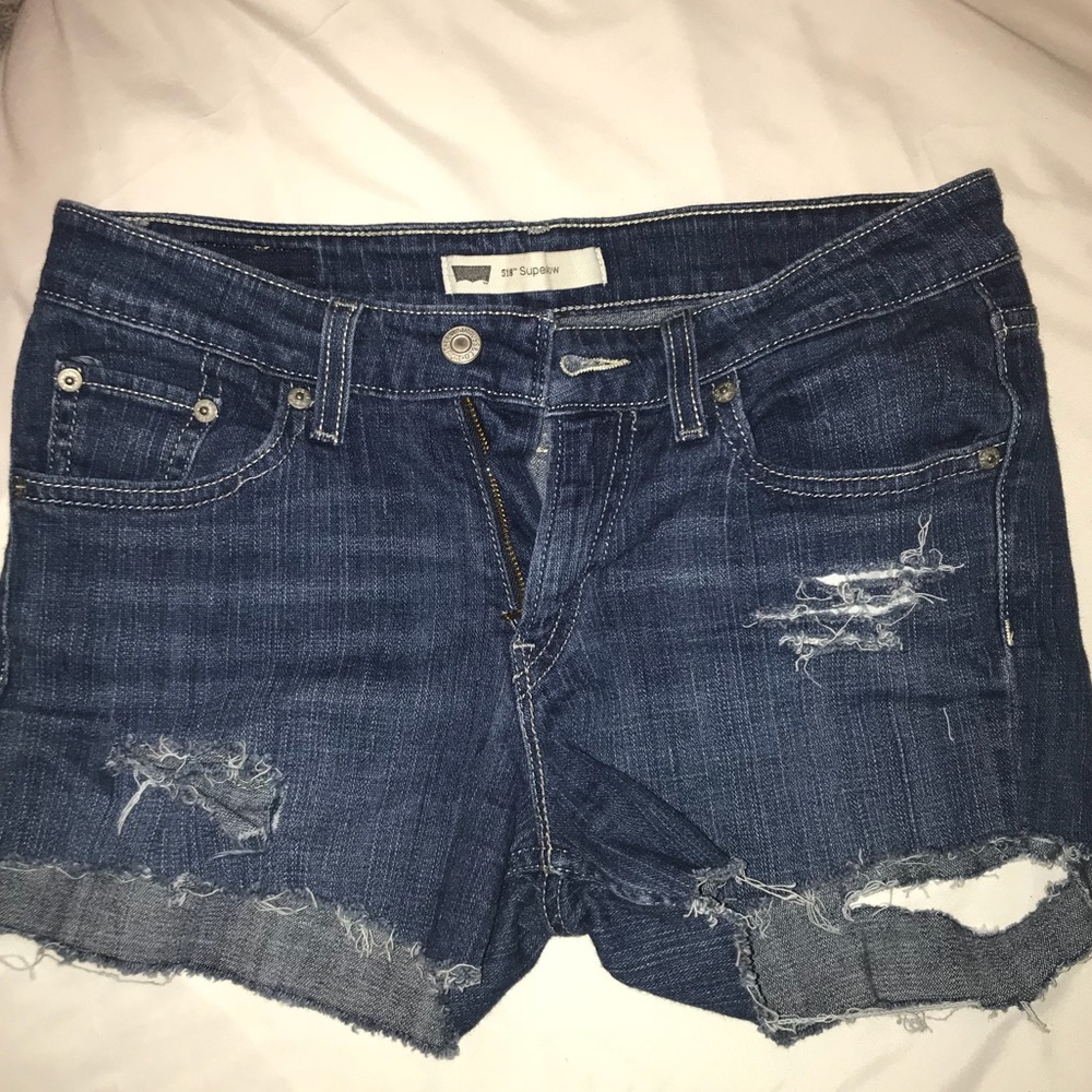 DIY vintage jean short